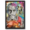 tableau deco pop art michael jordan basketteur basket sportif artiste romaric