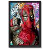 Tableau deco Pop art Deadpool super heros marvel comics artiste romaric